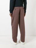 belted striped trousers