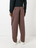belted striped trousers