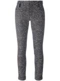 glitter effect skinny trousers