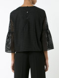 perforated blouse 