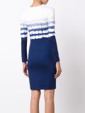 shibori print knit dress