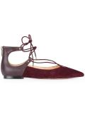 pointed toe ballerinas