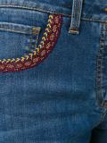 embroidered jeans