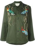 peacock embroidered jacket