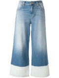 panel-detail cropped jeans