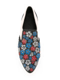 flower embellished slippers