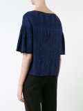 boat-neck knitted top 