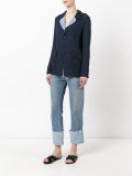 stripe lapel blazer