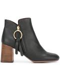 zipped ankle boots