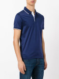 contrasting collar polo shirt