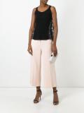 patchwork knitted tank top