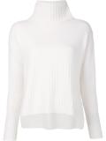 turtleneck ribbed detailing jumper