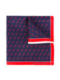 anchor print pocket square