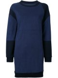 panelled sweatshirt dress