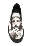 printed slip-on sneakers