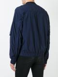 zipped bomber jacket