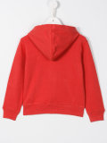 logo embroidered hoody