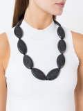 egg-shaped stones necklace