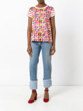 food print T-shirt 