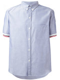 tri-colour trim short sleeve shirt