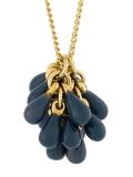 teardrop cluster chain necklace