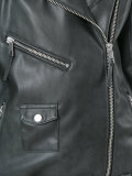 leather-effect jacket