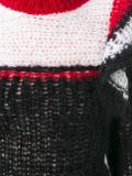 ruffled shoulders turtleneck jumper
