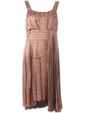 pleated asymmetric dress