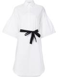 flared sleeves shirt dress