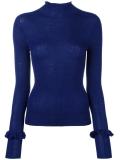 ruffled turtleneck jumper