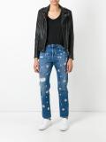 embellished distressed jeans 