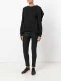 split-open back sweatshirt