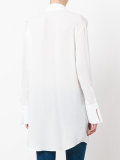 bow applique mini shirt dress