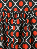 circle print maxi skirt