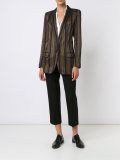 shawl stripe blazer