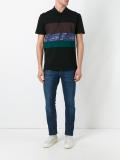 animal stripe polo shirt