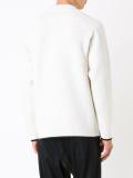 waffle knit contrast trim jumper