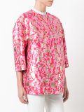 metallic jacquard jacket