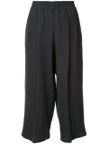 cropped linen trousers 