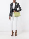 flap front shoulder bag