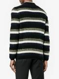 striped half-zip jumper