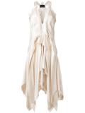 fluid draped dress