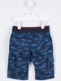 wave pattern bermuda shorts