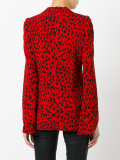 animal print blazer