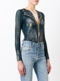 trompe-l'oeil biker jacket body