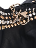 studded shoulder strap tote