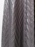 pleated herringbone skirt