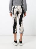 tie dye cropped jeans 
