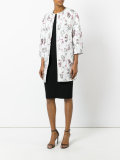 printed cocoon coat