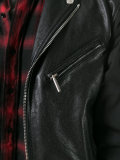 leather bomber jacket